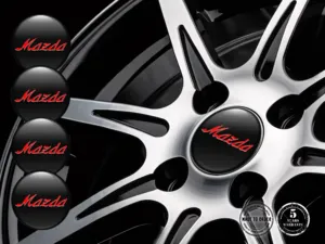 Mazda Individuelle Dome-Sticker Felgenplaketten-Stil
